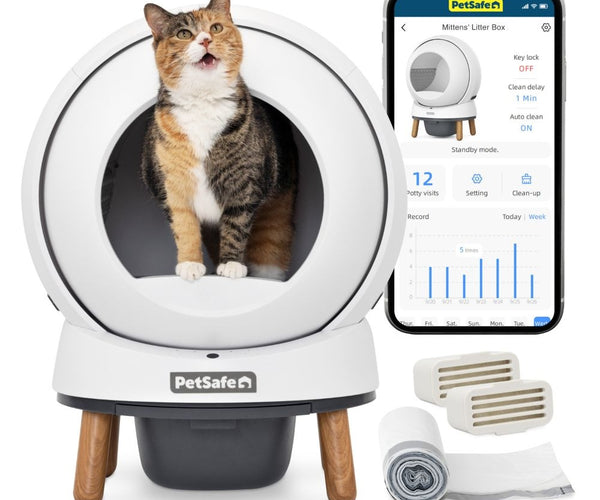 ScoopFree SmartSpin™ Selbstreinigende Katzentoilette – Warmako
