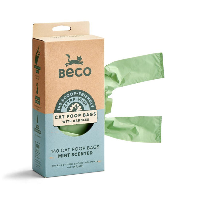 Cat Poop Bags - Scented with Handles (140)