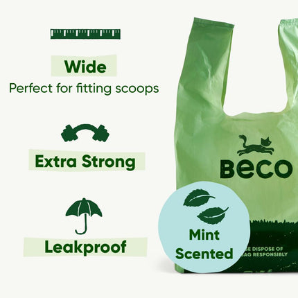 Cat Poop Bags - Scented with Handles (60)