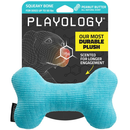 Plush Squeaky Bone - Peanut Butter - Medium