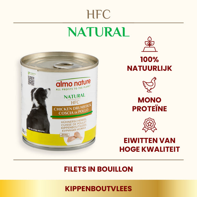 HFC Nassfutter für Hunde - Natural - Dose - 12 x 280g