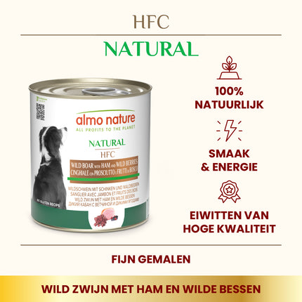 HFC Nassfutter für Hunde - Natural - Dose - 12 x 290g
