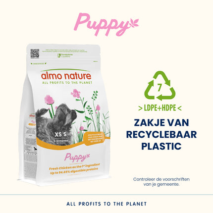 Trockenfutter für kleine Hunderassen - Welpe - Huhn - XS/S