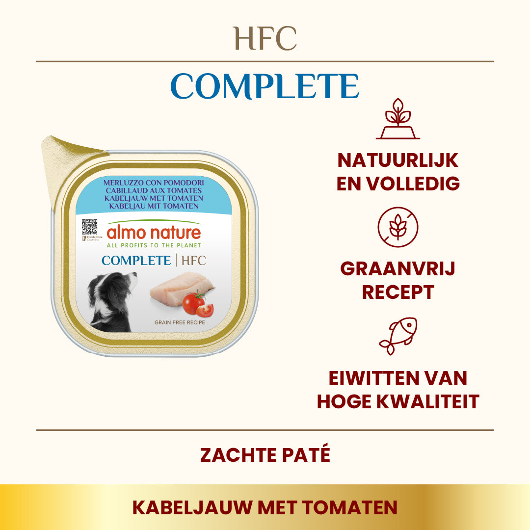Almo Nature HFC Complete rund met aardappel natvoer hond Almo Nature HFC Complete rund met aardappel natvoer hond