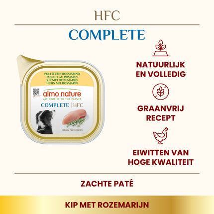 HFC Natvoer Hond - Compleet - Kuipje - 11 x 150g