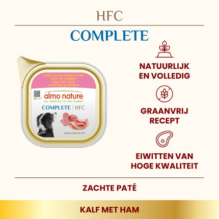 HFC Natvoer Hond - Compleet - Kuipje - 11 x 150g