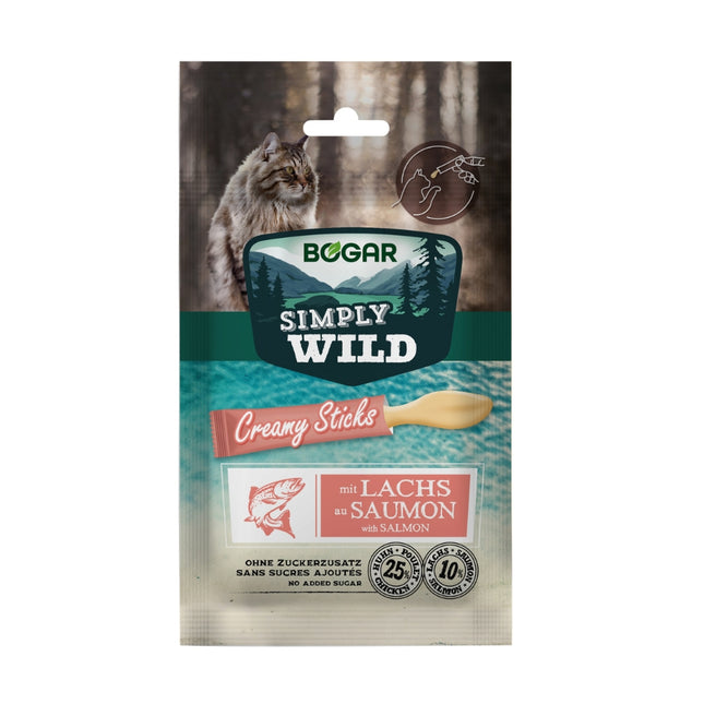 Simply Wild - Cremige Sticks für Katzen 12 x (5 x 15 g)