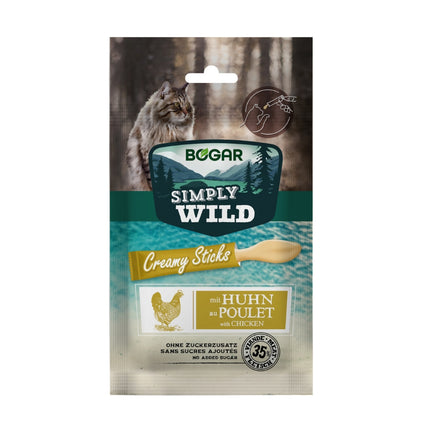 Simply Wild - Cremige Sticks für Katzen 12 x (5 x 15 g)
