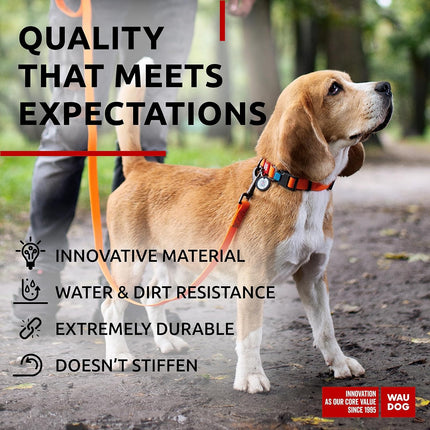 Waterproof dog collar with QR passport