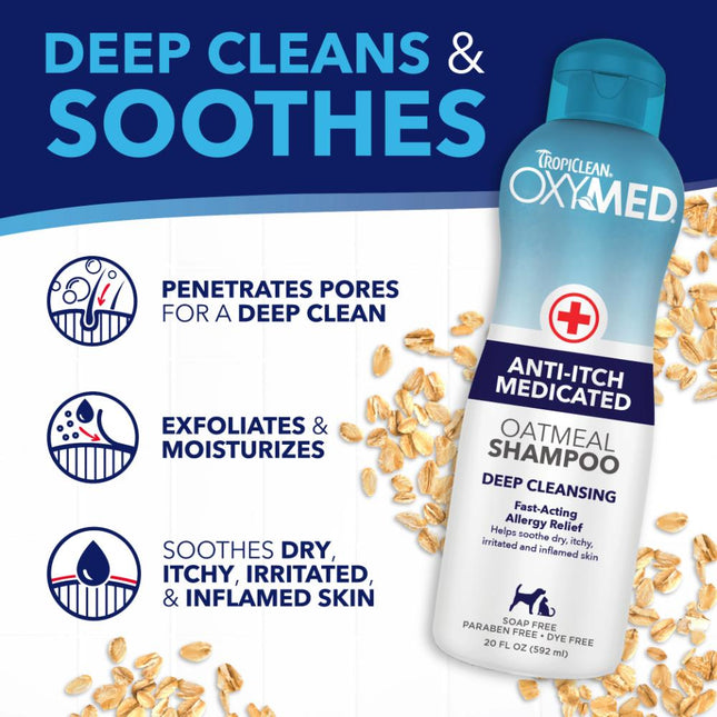 OxyMed Anti-Itch Oatmeal Shampoo - 355ml (INTL)
