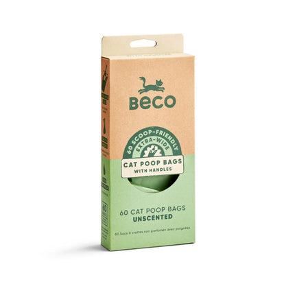 Cat Poop Bags - Unscented (60)