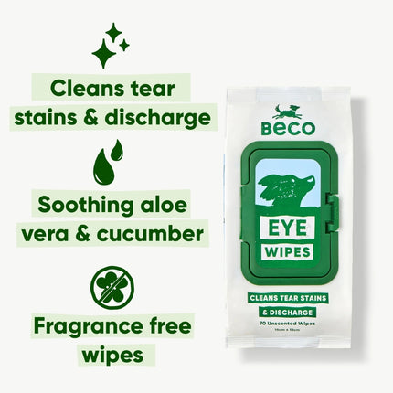 Dog Eye Wipes - Unscented - 70 pack