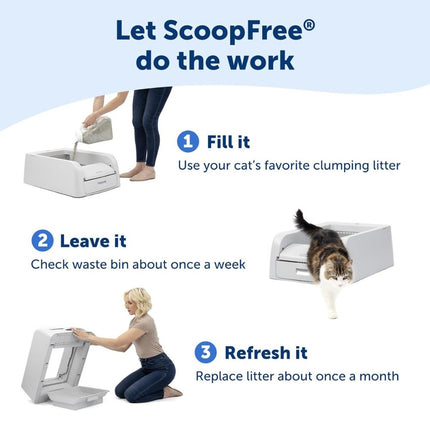 ScoopFree™ klumpende, selbstreinigende Katzentoilette
