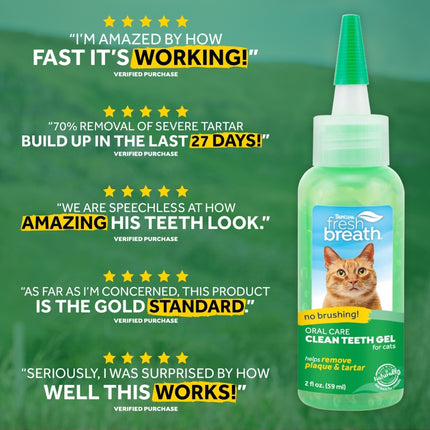 Fresh Breath - Clean Teeth Gel For Cats