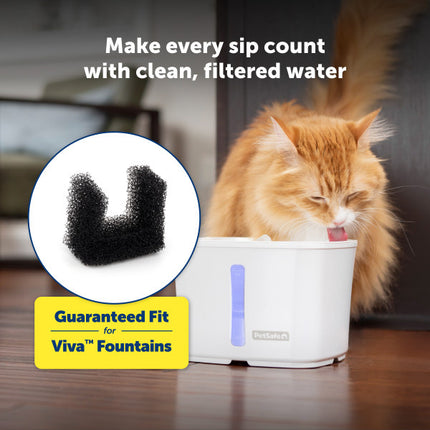 Schaumstofffilter für Viva Pet Trinkbrunnen, 2er-Pack