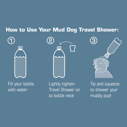 Mud Dog Reisedusche für Hunde