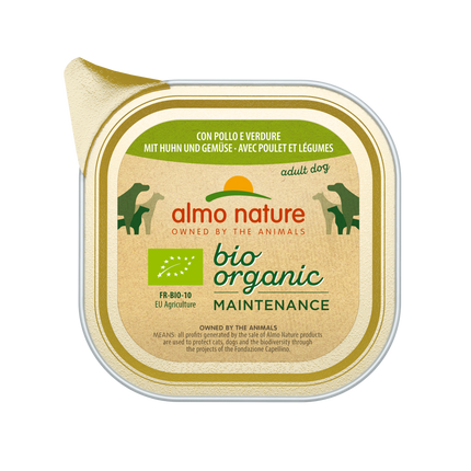 Bio Organic Nassfutter Hund - Erhaltung - Aluschale - 32 x 100g