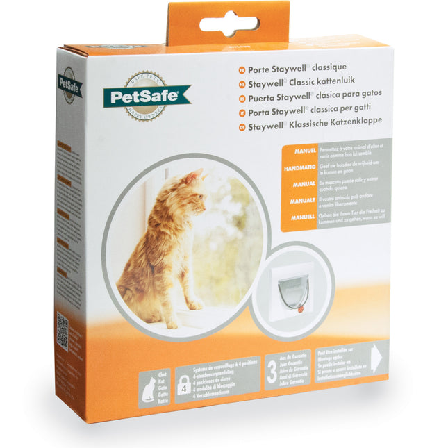 Staywell® Classic Katzenklappe mit manueller 4-Wege-Verriegelung