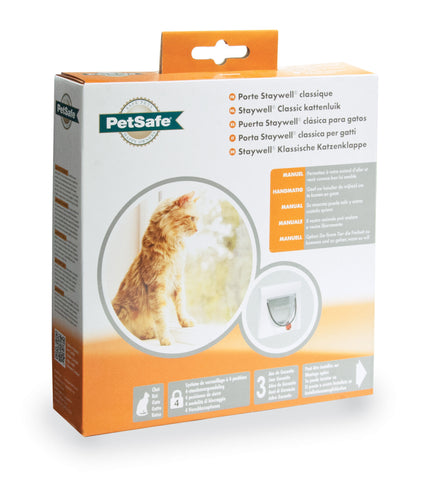 Staywell® Classic Katzenklappe mit manueller 4-Wege-Verriegelung