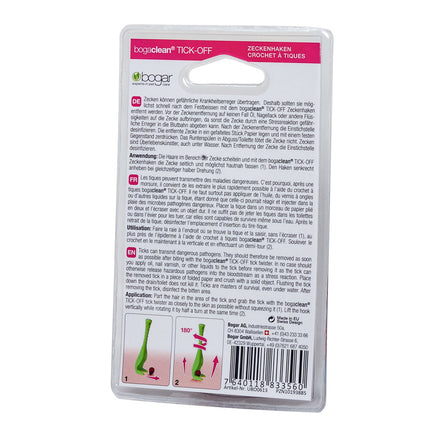 bogaclean® TICK-OFF ZECKENHAKEN 1 Stk (12x)