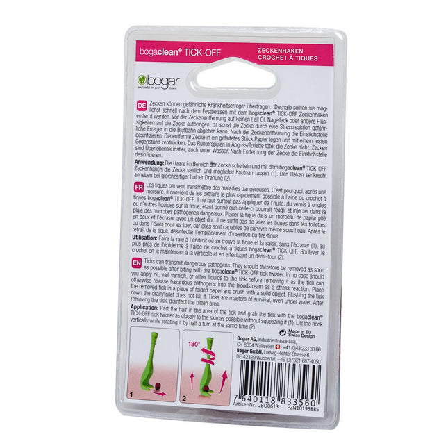 bogaclean® TICK-OFF ZECKENHAKEN 1 Stk (12x)