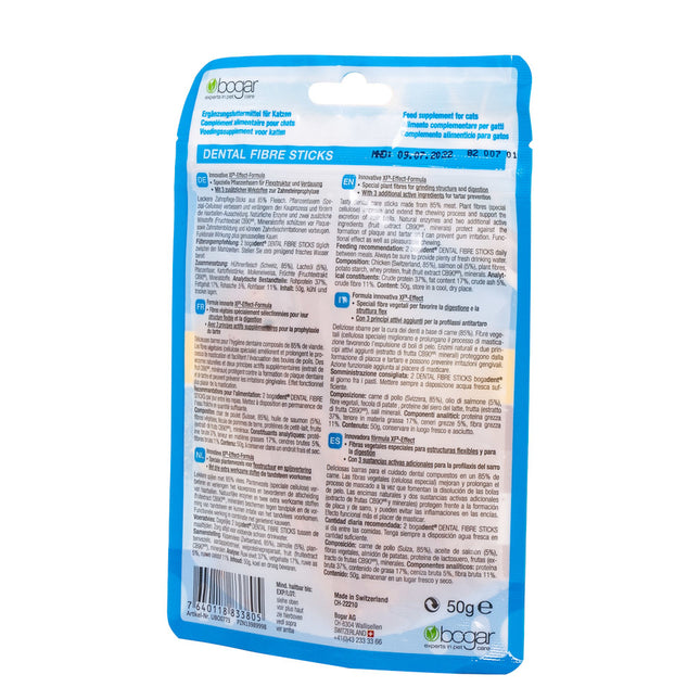 bogadent® DENTAL FIBRE STICKS Huhn Katze 50 g (12x)
