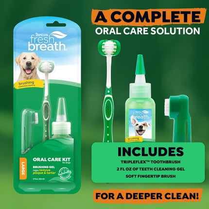 Fresh Breath - Oral Care Kit for Big Dogs