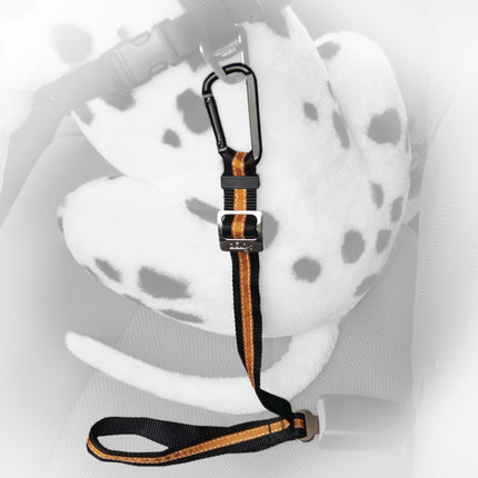Direct to Seatbelt Tether - Zwart/Oranje