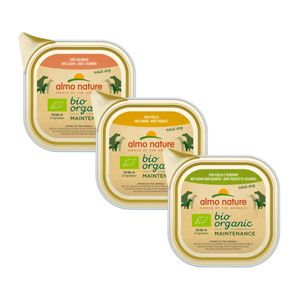 Bio Organic Nassfutter Hund - Erhaltung - Aluschale - 32 x 100g