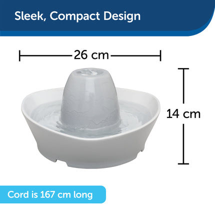 Streamside Keramik-Trinkbrunnen für Haustiere - 1,8 L
