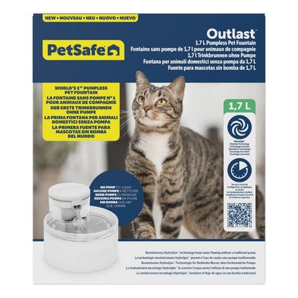 Outlast™ 1.7 L Pumpless Pet Fountain