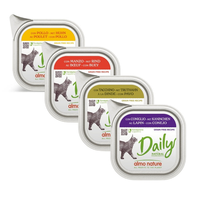 Daily Natvoer Kat - Kuipje  - 32 x 100g