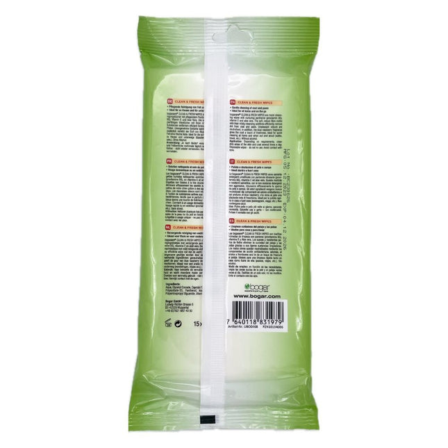 bogacare® CLEAN & FRESH WIPES Hund 15 Stk (5x)
