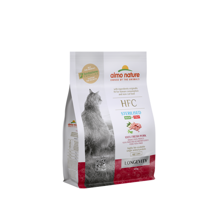 HFC Sterilised Dry Food Cat - Longevity - 300g or 1,2kg