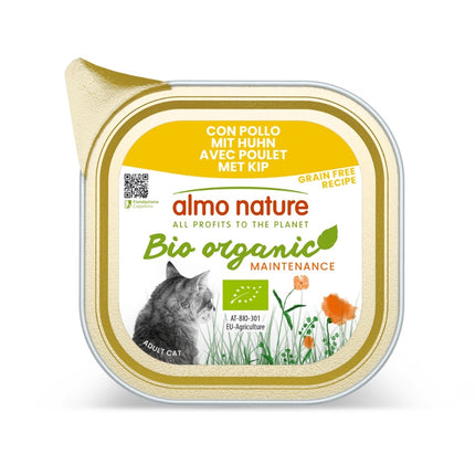 Bio Organic Nassfutter Katze - Aluschale - 19 x 85g