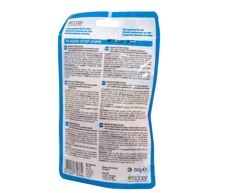 Bogadent Cat Plaque-Stop Chips Fish 50 g (8x)