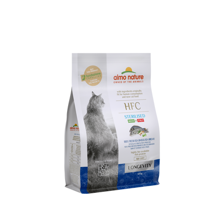 HFC Sterilised Dry Food Cat - Longevity - 300g or 1,2kg