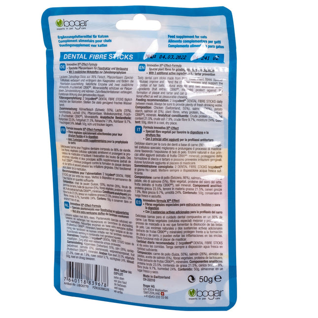 bogadent® DENTAL FIBRE STICKS Lachs Katze 50 g (12x)