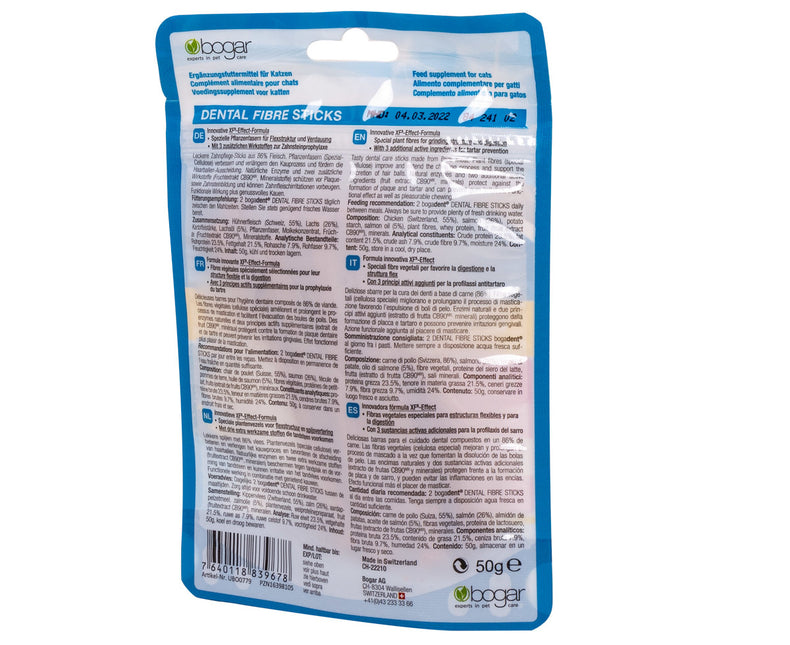 Bogadent Cat Dental Fibre Sticks Fish - 50 g (8x)