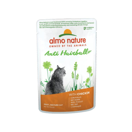 Anti Hairball Nassfutter für Katzen – Multipack – 10 (6 x 70 g)