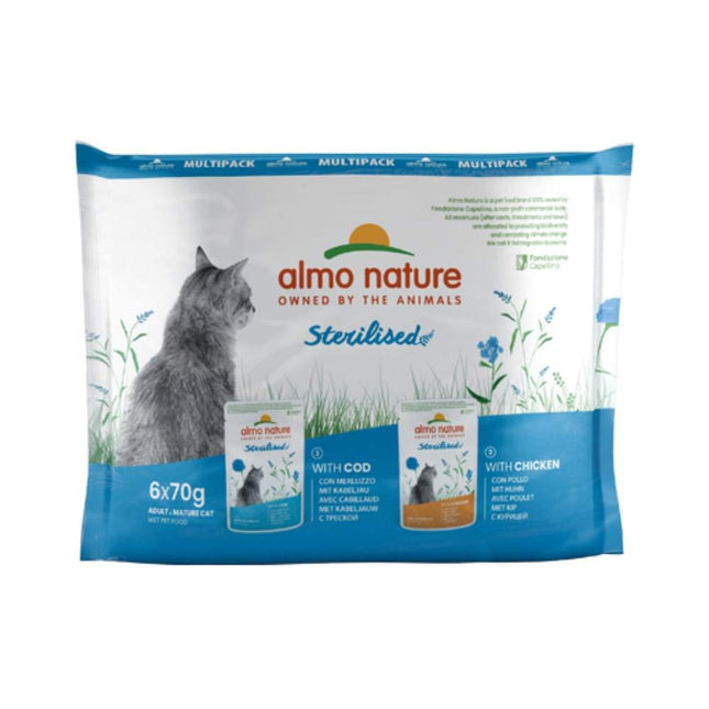 Almo Nature Nassfutter Multipack - Sterilisiert – 10 (6 x 70 g)