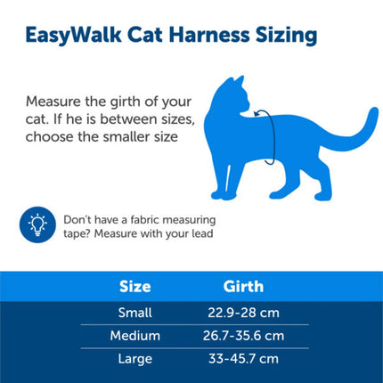 EasyWalk Katzengeschirr mit Bungee-Leine