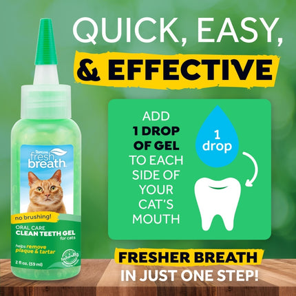 Fresh Breath - Clean Teeth Gel For Cats