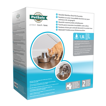 Streamside Keramik-Trinkbrunnen für Haustiere - 1,8 L