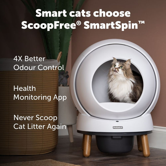 ScoopFree SmartSpin™ Selbstreinigende Katzentoilette