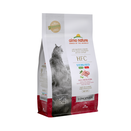 HFC Sterilised Dry Food Cat - Longevity - 300g or 1,2kg