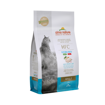 HFC Sterilisiertes Trockenfutter für Katzen – 300 g oder 1,2 kg
