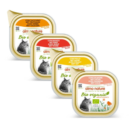 Bio Organic Nassfutter Katze - Aluschale - 19 x 85g