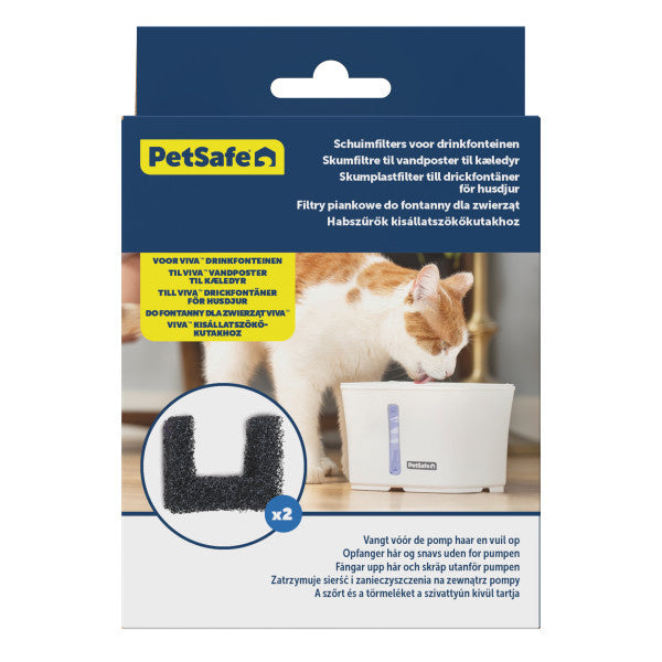Schaumstofffilter für Viva Pet Trinkbrunnen, 2er-Pack
